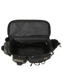 1 件男士多功能户外钓鱼装备包，耐用牛津尼龙鱼竿包，便携式渔具收纳包，带多个挂点和隔层，完美的钓鱼爱好者礼物