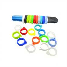 5pcs Adjustable Silicone Anti-Lost Vape Ring - DIY Compatible, Fits All Colors, Multi-Functional Accessory - Multicolor - View 2