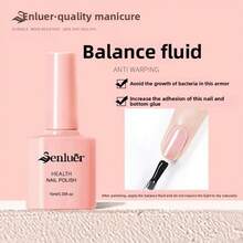 1 件 10 毫升玻璃面漆持久透明橡胶面漆 LED UV 强化指甲高光泽面漆凝胶指甲油 - 彩色 - 查看 12