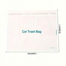 60/100个一次性垃圾袋，适用于汽车、厨房、呕吐袋，尺寸20.5厘米 x 24.99厘米。这些袋子经过升级加厚处理。适用于汽车、厨房、卧室、书房、旅行、露营和办公室等各种环境。