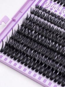 640 PCS Ultra Volume Purple Lash Book - 50D 60D 80D 100D Cluster Fans With D To DD Curl, Super Dense Fluffy Eyelashes For Bold Glam Look, Reusable Lash Book For Party Or Western Makeup Styles Lash Clusters,Eye Lash Clusters,Individual Eyelashes,Lashes,Fake Lashes - D - View 4