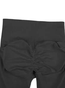 2 PEÇAS. Shorts de Ioga e Ginástica Sem Costura Femininos, Controle de Barriga, Levantamento do Bumbum, Secagem Rápida, Alta Elasticidade