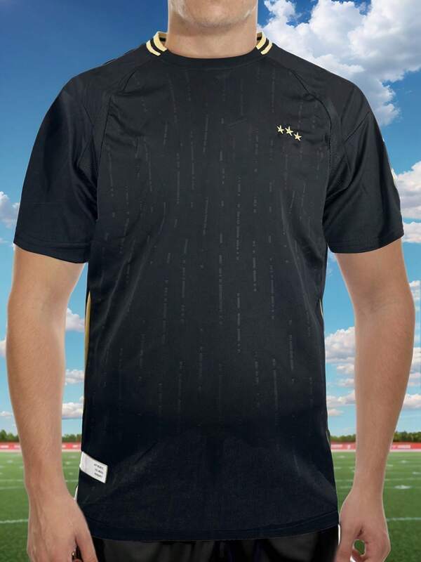 Jersey Argentina dorado negro 2024 Conjunto Playera con Short
