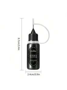 XEIJAYI 1Pc 10Ml Super Strong Adhesive Rhinestone Nail Glue Gel No Wipe Uv/Led Nail Polish Vanish Manicure Lacquer Manicure Accessories For Salon Diy Nail Art Design Gift - 無色 - 查看 8