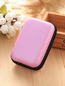 1/2 件波西米亚风格 EVA 耳机盒 - 紧凑型旅行收纳盒，可收纳耳机、充电器、电缆等，配有拉链封口、便携包支架、小袋、电子收纳盒、SD 卡、珠宝盒 - 彩色 - 查看 19