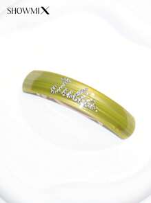 Premium Acetate Hair Clip With Handcrafted Diamond Inlaid, Elegant Aesthetic Hair Accessory, High-Quality Snap Clip