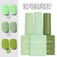 Set de 3 piezas de esmalte de uñas de gel, 0.51oz - 120 colores, arte de uñas de primavera, purpurina semi-permanente, kit de barniz para remojo para manicura y diseño de uñas, un color por frasco