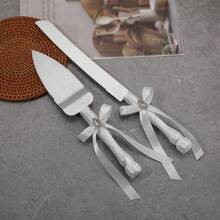 European Style Wedding Birthday Party Cake/Pizza Knife Spatula Set, Cake Cutting Utensils With Elegant Handle Design, Wedding Gift, Bridal Shower Gift, Baking Tools