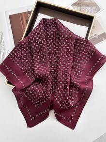 1 Peça Lenço Quadrado de Mulher em Cetim, Lenço Impresso para Bolsa, Faixa para a Cabeça, Xale de Moda Feminino, Lenço de Pescoço Feminino, Lenço Hijab