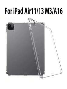 1pc Transparent TPU/Full Edge/Anti-Fall Protection/Four Corner Air Cushion/High Definition High Transparency/Silicone Soft Case/Transparent Shell/Protective Case/Compatible With IPad (Air4/5/6)/(7/8/9/10th Gen)/IPad 11 1A16(2025) - Clear - View 8