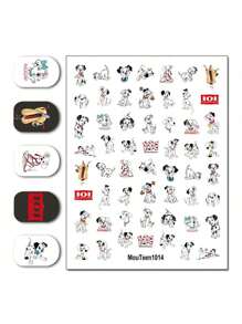Disney Adesivi per unghie Disney Festival Mickey a trasferimento d'acqua, decorazioni per unghie con personaggi Stitch dell'Oceano, Stickers per decorazioni per unghie stile Stitch in stile Cosplay