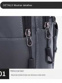 Men's Waterproof Large Capacity Chest Backpack - Màu xanh lam - Xem 4