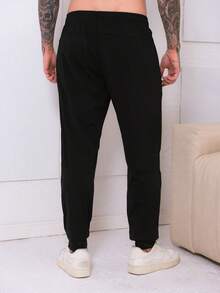 Men's Quick-Drying Ice Silk Pants, Comfortable, Quick-Drying, Academic Sportswear - Color caoba - Ver 4