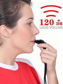 1/2/4pcs-Black Emergency Whistles With Lanyard, Sports Whistle Party Favors For Soccer & Basketball Games, Birthday & Wedding Celebration, Loud Crisp Sound, Plastic Whistles Ideal For Lifeguard, Self-Defense And Emergency, Party Whistle - Black - View 2