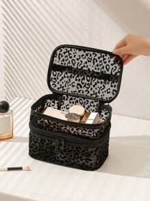 2/3 Layer Makeup Bag Area Storage, Portable, High-Capacity Travel, New Mesh Washing And Storage Bag, Transparent And Visible Cosmetics Storage, Makeup Brush, Powder, Lipstick, And Wash Bag