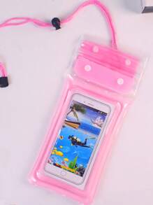 1 Peça Bolsa Impermeável para Telefone Celular com Câmara de Ar Transparente Grossa, Bolsa Impermeável de Deriva na Praia, Estojo Impermeável para Telefone Celular com Tela de Toque