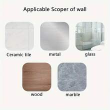 10 Curtain Rod Bracket Hooks, No Drilling Required, Self-Adhesive Curtain Rod Bracket Nail Free Adjustable Curtain Rod Hooks, Bathroom Kitchen Hotel Curtain Rod Hooks