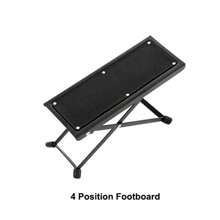 Miwayer Guitar Footrest Pedal 4/6 Position Height Footboard Metal Non-Slip Rubber Pad Adjustable Folding  For Guitar Accessories