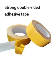 لفة واحدة من شريط لاصق قوي مزدوج الجانب، شريط لاصق فائق القوة، شريط لاصق مزدوج الجانب، لتثبيت السجاد والإكسسوارات والديكورات الزفاف وإطارات الصور وديكور المنزل وغيرها