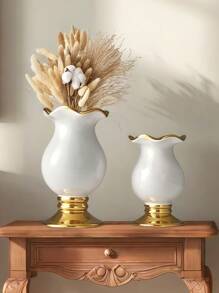 1PC Ceramic High-End Artistic Style Rose Vase Suitable For Placing Entrance Flower Vases, TV Cabinets Beautiful Decoration Vases, Office Desktop Beautiful Decoration Vases