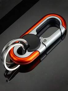 高级合金双环钥匙扣，商务钥匙扣，时尚男士钥匙扣，金属钥匙扣，汽车造型钥匙扣，适合所有年龄段 - 彩色 - 查看 14