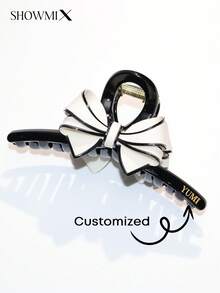 Customized Elegant Bow Hair Clips, Wedding Hair Accessories - Beige - View 8