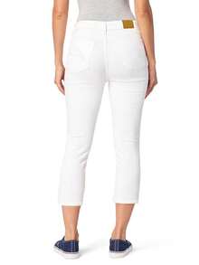 Women's Stretch Tight Jeans, Cropped Jeans Shorts, Mature And Elegant Style, Suitable For Summer Wear-Valentine's Day Casual White - White - View 4