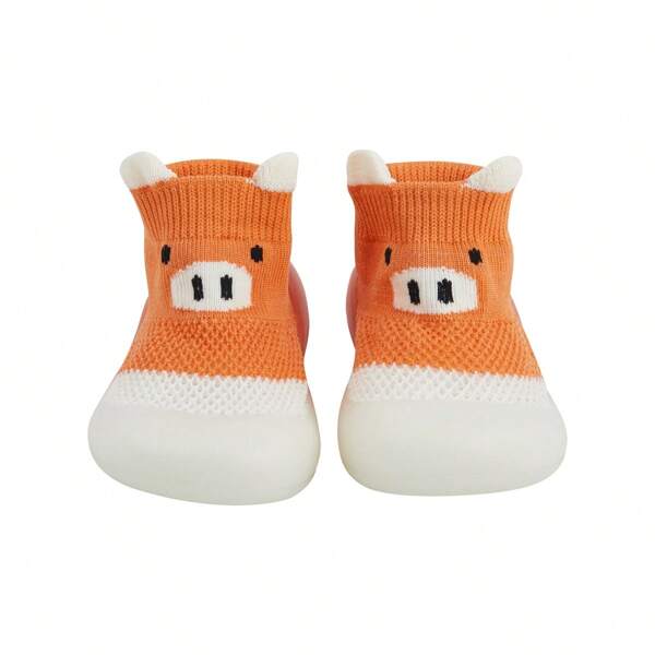 Baby Sock Shoes Toddler Cartoon Soft Rubber Sole Non Slip Indoor Floor Slipper For Infant First Walking Trainers Shoe