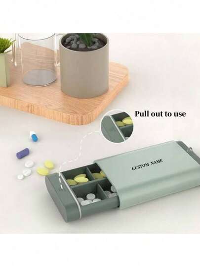 Customized Pill Organizer, Personalized 7-Day Pill Case, Portable Medication Storage Box, Gift For Father Or Mother