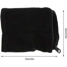 V GEBY Muñequera Monedero Bolsa Ejercicio Gimnasio Muñequera Muñequera Muñequera Monedero para Deportes al Aire Libre Correr - Negro - Ver 9