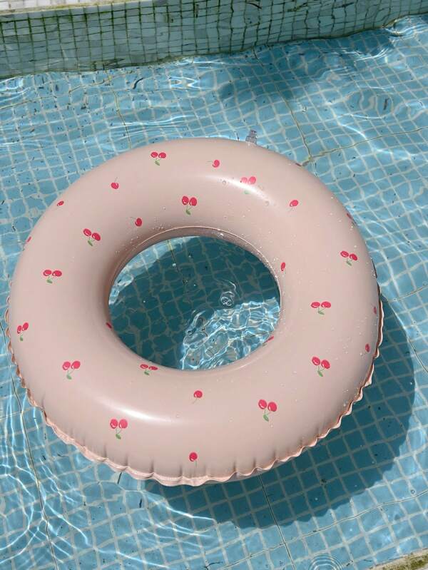 1pc Inflatable Pool Float, Cherry Blossom Color, Pool Accessories, Swimming Pool Party Supplies, Perfect Summer Gift For Pool And Beach, Floating Relaxing Chair For Adult Vacation