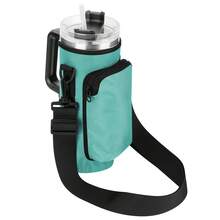 1Pc 40oz Tumbler Case, Cup Cover/Storage/Organization, Diving Material Cup Cover, Car Handle Cup Protective Cover, Diagonal Strap Adjustable Strap, Suitable For Outdoor Travel, Fitness, Daily Use. Outdoor Travel, Fitness, Daily Use.