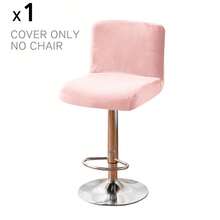 Bar Stool Cover Square Swivel Barstool Chair Seat Velvet Barstool Protector Covers For Counter Height Mid Low Back Chair Holiday 1/4/6Pcs ,Bar Stool Covers With Backs,1/4/6 Packs Stretch Velvet Bar Stool Covers Bar Chair Covers Barstool Seat Cover Washable High Chair Cover With Elastic Bands Coffee - Multicolor - View 17