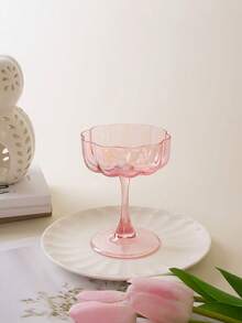 1 chiếc cốc thủy tinh hình hoa sen xanh cao cấp cổ điển, đa năng đựng nước ép, nước lọc, đồ uống, thích hợp cho bữa sáng, trà chiều, tụ họp - Nhiều màu - Xem 16