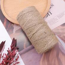 100M/3Roll 2MM Natural Jute Rope Twine DIY Gift Wrapping Macrame Cord Photo Wall Hanging Crafts Gardening String Wedding Party Home Decoration - Multicolor - View 14