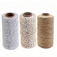 100M/3Roll 2MM Natural Jute Rope Twine DIY Gift Wrapping Macrame Cord Photo Wall Hanging Crafts Gardening String Wedding Party Home Decoration - Multicolor - View 23