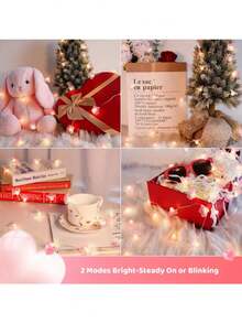 1 Stück Kirschblüten LED-Lichterkette, warme DIY-Beleuchtung für Zuhause, hellrosa Sakura, Dekoration für Schlafzimmer, Kinderzimmer, Wohnzimmer & Tisch, Feen-Lichterkette für Innen/Außen, Garten Deko, perfektes Geschenk zum Valentinstag, Geburtstag