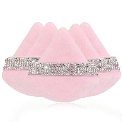 1pc/3pcs/5pcs/10pcs/15pcs/24pcs Black Triangle Makeup Sponge Set, Crystal Velvet Short Pile, Soft & Sticky, Suitable For Makeup, Home Decor, Vanity, Travel, Bedroom, Ideal Makeup Accessory. The Set Includes Powder Puff, Makeup Blender, Powder Puff, Makeup Sponge, Affordable Price, Suitable As Christmas Gift Or Stocking Stuffer.,Giveaways,Travel,Cheap Stuff,Travel Essential