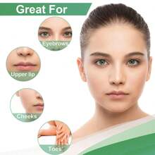 40 Peças Tiras de Cera Depilatória Dupla Face, Item Popular Crossborder de Rápida, Suave e Não Irritante para Uso em Todo o Corpo em áreas íntimas, mãos, pernas, axilas