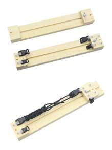 1 Stück Paracord Armband Herstellung Holzrahmen Werkzeug, einstellbare Länge Flechten DIY Handwerk Herstellungswerkzeug