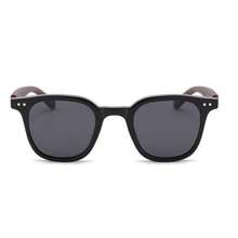 1 pieza de gafas de moda unisex con marco cuadrado y pieza contigua de medidor con acabado de plata