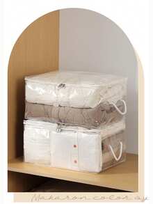 1PC 棉被收纳袋家用透明被子衣物整理袋大容量防潮搬家衣服打包袋子