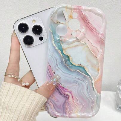 高端多色大理石纹奶油色边框手机壳，兼容苹果 16/15/11/12/13/14 Pro Max/Xs/Xr/11 Pro/11 Pro Max/12 Pro/12 Pro Max/13 Pro/13 Pro Max/7 Plus/14 Pro/14 Pro Max/14 Plus/8 Plus/SE2，兼容三星 Galaxy S21 5G/S21 FE 5G/S21 Ultra 5G/S22/S22 Ultra/S22+/S23 Ultra/S23/S23+/S24/S24+/S24 Ultra/S24FE/S25/S25+/S25 Ultra，兼容红米 Note，兼容 OPPO，兼容 vivo，兼容荣耀，国际版，非国内版
