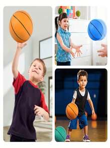 Kids' Silent Basketball (Size 3/5/7) - High Elasticity, Quiet & Noiseless, Soft Texture , Shockproof, Wear-Resistant & Non-Shedding. Indoor Family Training Ball For Kids Ages 3-9, Educational Toy & Game. Perfect Birthday & Christmas Gift For Boys & Girls Yes