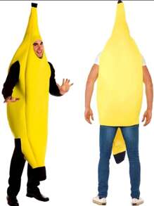 1pc Funny Banana Costume, Suitable For Cosplay, Performance, Party, Masquerade'