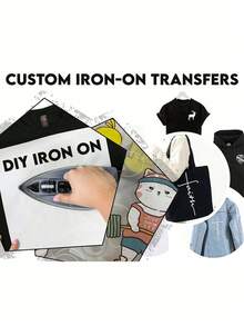 Custom Heat Transfer Photo Patch – Personalized Couple Iron-On Decal With Names, I Love My Boyfriend Or Girlfriend Design – Romantic DIY T-Shirt Or Hoodie Sticker – Anniversary Gift, Valentine's Day Gift, Wedding Gift, Pride Style Options – Printed Photo Iron On For Clothing, Tote Bags, Pillows – Choose From 12 Love Styles – Sublimation Or Heat Press Ready - Multicolor - View 5