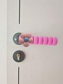 Joivida 1/2 pièce(s) Tampons de porte à motif floral, housses de protection douces et chaudes, universelles pour portes gauche et droite, protection anti-statique pour la maison