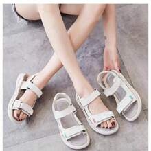 Genuine Leather Sports Sandals For Women 2025 Summer New Style For Students All-Match Flat Casual Beach Shoes