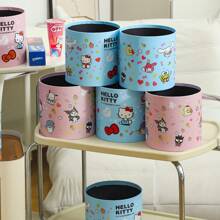 Sanrio Caixa de Presente em Formato de Balde de Abraço Buquê de Lanche Hello Kitty Cartoon, Material de Embalagem para Presente de Aniversário Rosa Fofo de Menina, Caixa Surpresa Multifuncional Reutilizável de Armazenamento, Material Decorativo Essencial para Festas de Festival