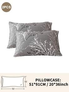 1pc/2pcs/4pcs Polyester Floral Pattern Pillow Cover Set (Pillow Inner Not Included), Soft & Comfortable, Suitable For All Seasons - Multicolor - View 4